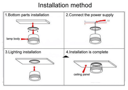 1 meter suspendant pendant led lighting Surface Mounted LED Downlight