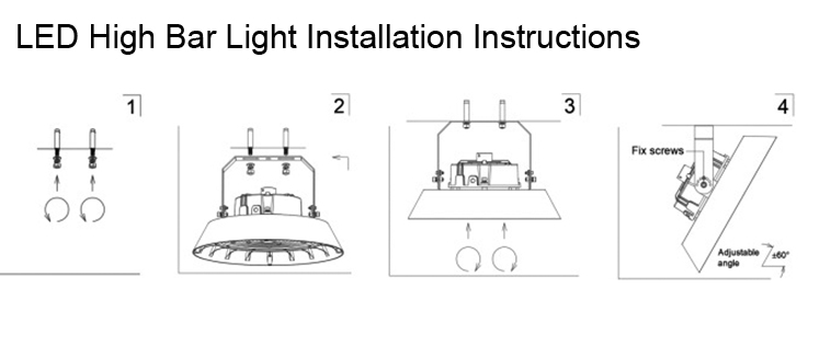 150w led UFO high bar light