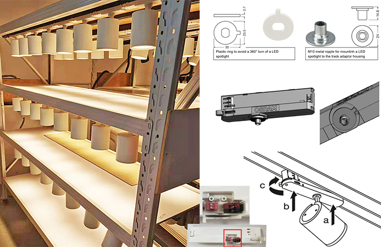 30w 35w commercial led track lighting