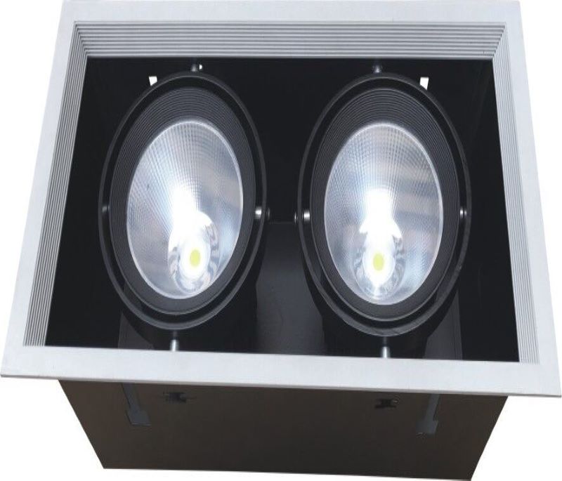 CRI80/90/97Ra COB two heads 30w grille light